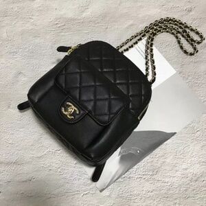 CHANEL Caviar Quilted Small CC Day Backpack Black